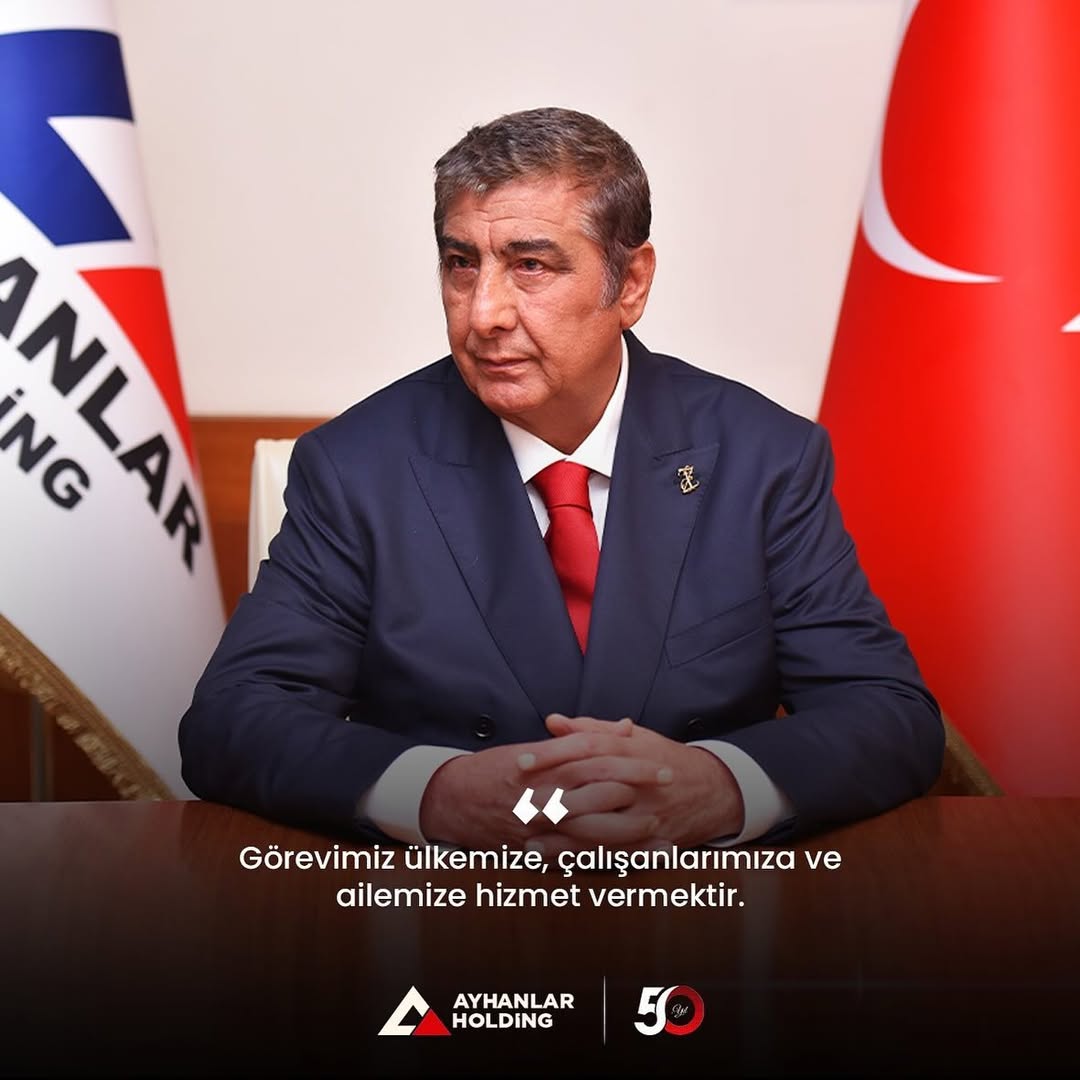 Görevimiz ülkemize, çalışanlarımıza ve ailemize hizmet vermektedir. #muratayhan #ayhanlarholding